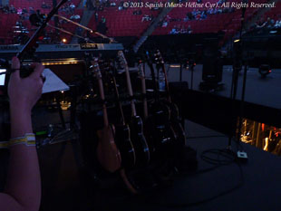 Deuxième visite backstage avant le spectacle de Bon Jovi au Centre Bell, Québec, Canada (14 février 2013)
